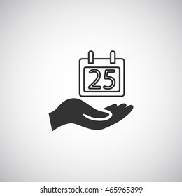  Calendar icon flat .
