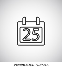  Calendar icon flat .