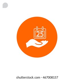  Calendar icon flat .