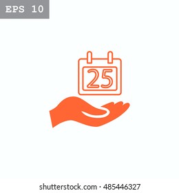  Calendar icon flat .