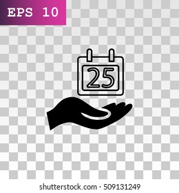  Calendar icon flat .