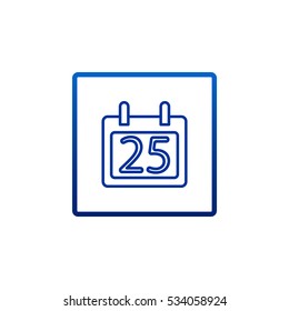  Calendar icon flat .