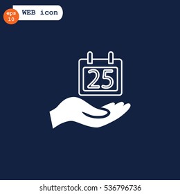 Calendar icon flat .