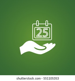  Calendar icon flat .