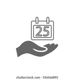  Calendar icon flat .