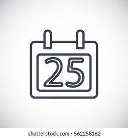 Calendar icon flat .