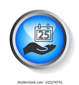  Calendar icon flat .