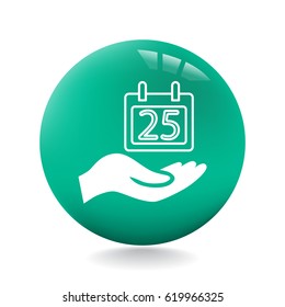 Calendar icon flat .