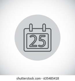  Calendar icon flat .