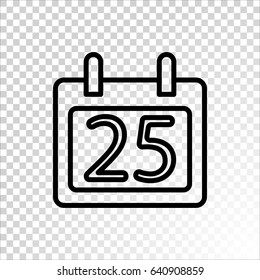  Calendar icon flat .