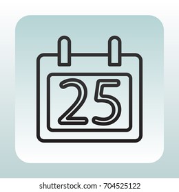  Calendar icon flat .