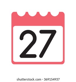 calendar icon flat 27