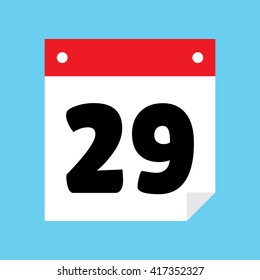 calendar icon flat 29