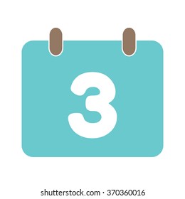 calendar icon flat 3