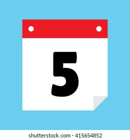 calendar icon flat 5