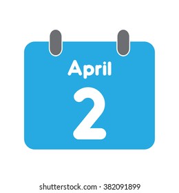 calendar icon flat April 2