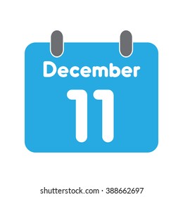 calendar icon flat December 11