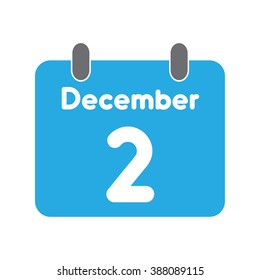 calendar icon flat December 2