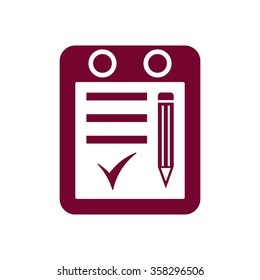 Calendar icon. Flat design  