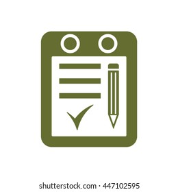 Calendar icon. Flat design.