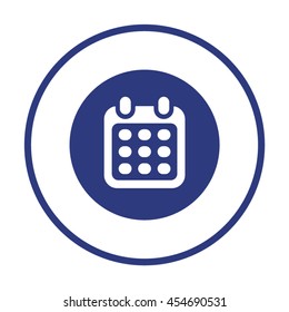 Calendar  icon. Flat design.