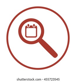 Calendar  icon. Flat design.