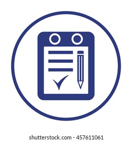 Calendar icon. Flat design.