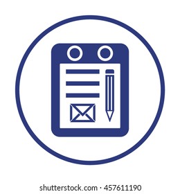 Calendar icon. Flat design.
