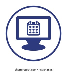 Calendar  icon. Flat design.
