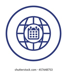 Calendar  icon. Flat design.