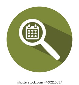 Calendar  icon. Flat design.