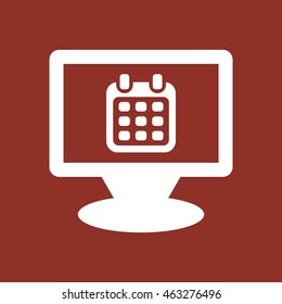 Calendar  icon. Flat design.