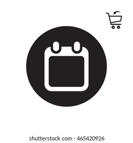 Calendar  icon. Flat design.