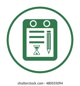 Calendar icon. Flat design.
