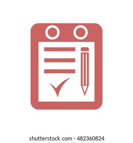 Calendar icon. Flat design.
