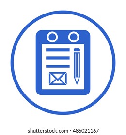 Calendar icon. Flat design.