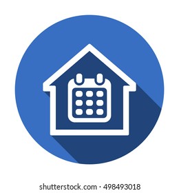 Calendar  icon. Flat design.