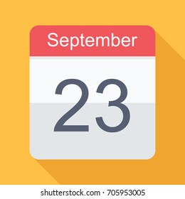 Calendar  icon in flat design