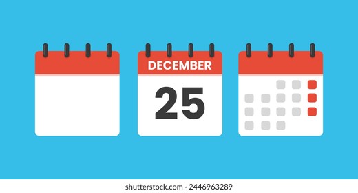 Calendar icon flat design. Best use for icon in app.