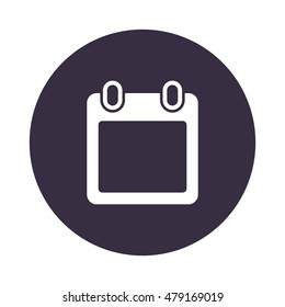 calendar Icon, flat design style