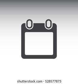 calendar Icon, flat design style