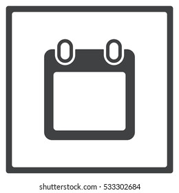 calendar Icon, flat design style