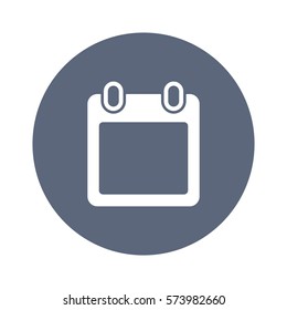 calendar Icon, flat design style