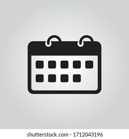 Calendar icon flat design  vector 