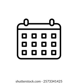 Calendar icon Flat fill set collection
