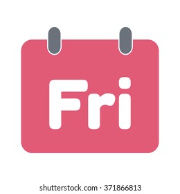 calendar icon flat friday