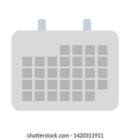 calendar icon. flat illustration of calendar vector icon for web