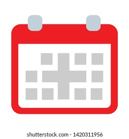 Calendar icon. flat illustration of Calendar vector icon for web