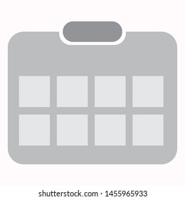 calendar icon. flat illustration of calendar vector icon for web