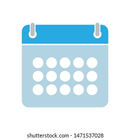 calendar icon. flat illustration of calendar - vector icon. calendar sign symbol